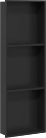 vidaXL Zuhany Niche Fekete 92 x 32 x 10 cm Rozsdamentes acél