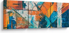Kép - Absztrakció (órával) (90x30 cm)