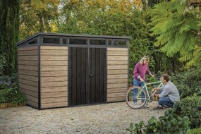 Keter Signature kerti ház 11x7 kőrisfa, padlóval