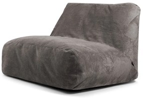 Sötétszürke kordbársony babzsákfotel Sofa Tube – SLOWDOWN