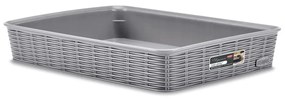 STEFANPLAST Tároló kosár Elegance L, szürke
