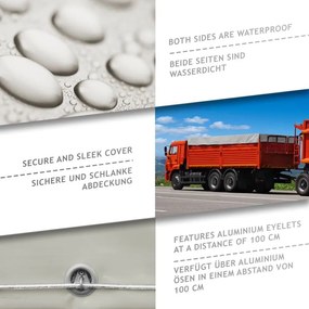 JAGO Ponyva 650 g/m² alumínium háló 5 x 7 m szürke