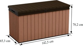 Darwin kerti tároló 570L barna