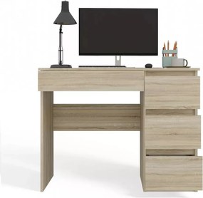 Fiókos íróasztal 90x50x77cm szürke FUR1954-1