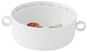 Mediterrán porcelán tál fogóval 20 cm Home & Kitchen