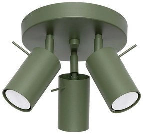 Sollux Sollux SL.1503 - Spotlámpa RING 3xGU10/10W/230V zöld SLX1397