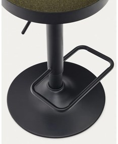 Sötétzöld bárszék szett 2 db-os 58 cm Zaib – Kave Home