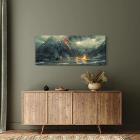 Kép - Vulkánkitörés (120x50 cm)