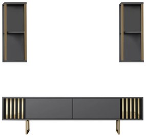Nappali fal Golden (antracit + arany). 1072968