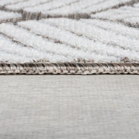 Elefántcsont színű kültéri-beltéri szőnyeg 120x170 cm Elm Leaf – Flair Rugs