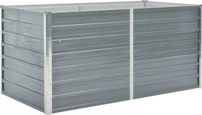 vidaXL Kerti magaságyás horganyzott acélból 160x80x77cm szürke