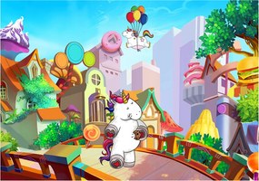 Gyerek fotótapéta aranyos unikornisok 208 x 146 11883VEXL