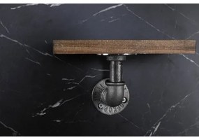 KÉSZLET 3x Fali polc BORURAF fenyő/fekete