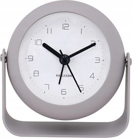 Ébresztőóra Asztali Óra Íróasztali Óra Bézs Ø 9 cm Kerek Elemes