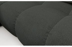 ALMADA kárpitozott, ágyazható L-alakú sarokgarnitúra tárolóhellyel, balos kivitel — antracit