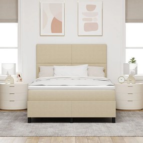 Box Spring Ágy Matraccal Halvány Zöld Szürke 140x200 cm Kordbársony Szövet