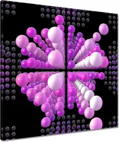 Vászonkép 60x60 Lila Mátrix