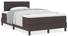 Box Spring Ágy Matraccal Sötétbarna 120x190 cm Szövet
