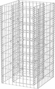 vidaXL acél gabion magaságyás 50 x 50 x 100 cm