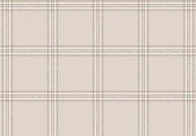 Parato Cristiana Masi Top Stripes Tissue bézs-szürke kockás vlies tapéta – 38411