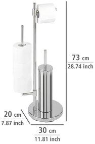 WENKO 22512100 - UNIVERSALO NEO WC-kefe 30x73 cm rozsdamentes acél/ezüstszínű