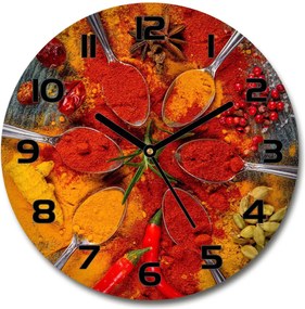 Üveg függőóra nappaliba Fűszertartó 30 cm