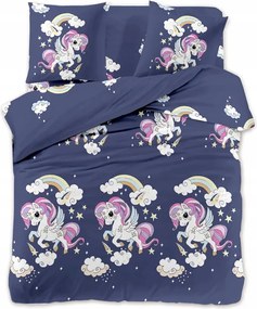 Mikroszálas ágyneműhuzat garnitúra 160x200 Egyszarvú mintás