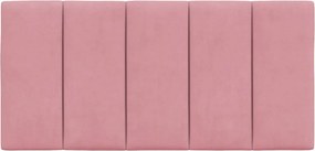 rózsaszín bársony fejtámla párna Hanko 100 cm