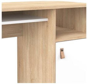 Íróasztal tölgyfa dekoros asztallappal 50x115 cm Oxford – TemaHome