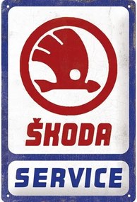 Fém tábla Škoda Auto - Service