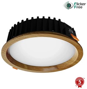 APLED - LED LĂĄmpa RONDO WOODLINE LED/12W/230V 3000K ĂĄtm. 20 cm tölgy tömör fa