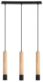 Rabalux 72133 - BRAULIA 3xGU10/50W/230V függeszték, bükk