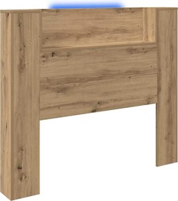 vidaXL Fejtámla polcokkal Artisan tölgy 120 x 15 x 103,5 cm Faanyag