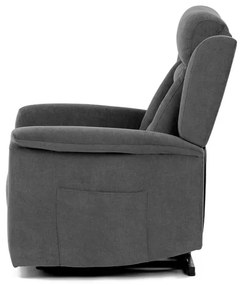 Relax fotel elektromos kábelvezérléssel, szürke szövetkárpittal. TV-7072 GREY2
