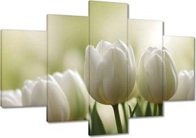 Vászonkép 120x80 Fehér tulipánok