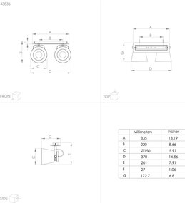 Eglo 43836 - Spotlámpa TWICKEN 2xE27/40W/230V