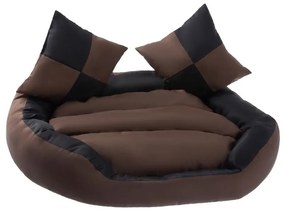 PETSTUFF® Kutyafekhely fekete/barna 110 x 80 x 23 cm