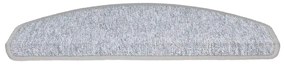 vidaXL 30 db világosszürke lépcsőszőnyeg 65x24x4 cm