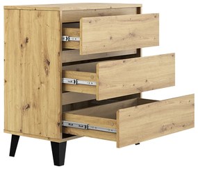 BOGAN 3S70 komód, tölgyfa artisan