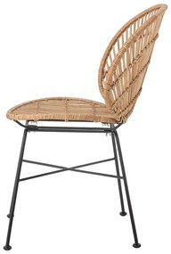 Natúr színű rattan étkezőszék Fiore – Bloomingville
