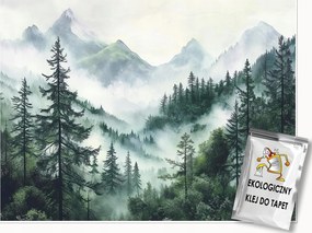 Fotótapéta Erdő A Ködben Fák Hegyek Hálószoba Nappali Tapéta Flizelina 350x250