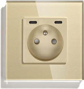 Aljzat Gyorstöltő Usb C+C Arany Érintkezés tűvel 4A 20W