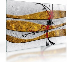 Absztrakt kép (üvegen) (70x50 cm)