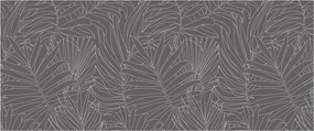 Kép - Szürke pálmalevelek (120x50 cm)