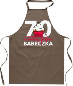 Konyhai Kötény bézs Születésnap 70 éves Muffin Női Ajándék FA_464_b