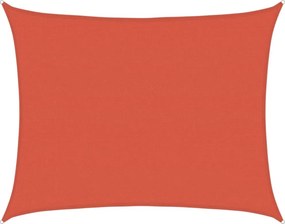 vidaXL terrakotta HDPE napvitorla 160 g/m² 6 x 8 m