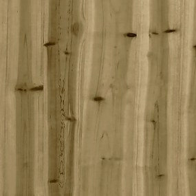 impregnált fenyőfa kerti magaságyás kerítéssel 150x30x30 cm