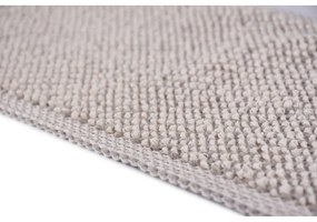 Világosszürke pamut lépcsőszőnyeg szett 16 db-os 25x65 cm Kumsal Bej – Vitaus