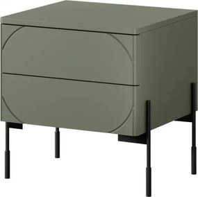 Sonatia 45 éjjeliszekrény 2SZ - olívazöld