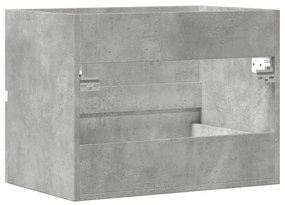 betonszürke szerelt fa fürdőszobaszekrény 60 x 38,5 x 45 cm